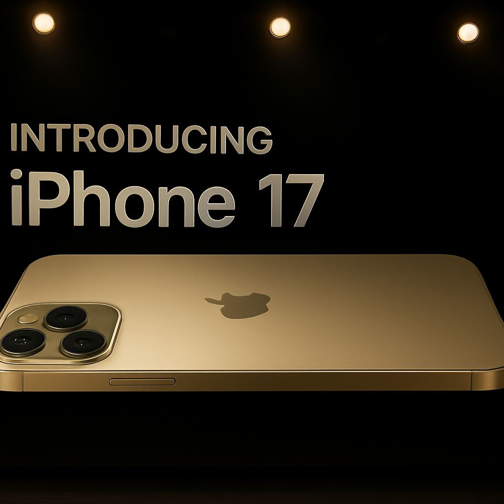 Introducing iPhone 17 in gold finish with triple-lens camera – Apple’s next-generation flagship smartphone